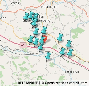 Mappa Via Collealto, 03032 Arce FR, Italia (6.69059)