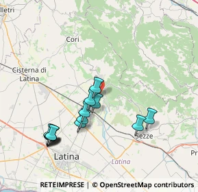 Mappa Via dei Laghetti, 04013 Sermoneta LT, Italia (8.40071)