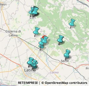 Mappa Via dei Laghetti, 04013 Sermoneta LT, Italia (8.59)