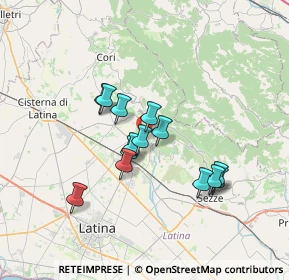 Mappa Via dei Laghetti, 04013 Sermoneta LT, Italia (5.94714)