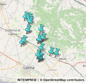 Mappa Via dei Laghetti, 04013 Sermoneta LT, Italia (6.59263)