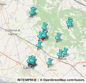 Mappa Via dei Laghetti, 04013 Sermoneta LT, Italia (8.2105)