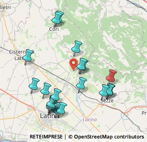 Mappa Via dei Laghetti, 04013 Sermoneta LT, Italia (8.846)