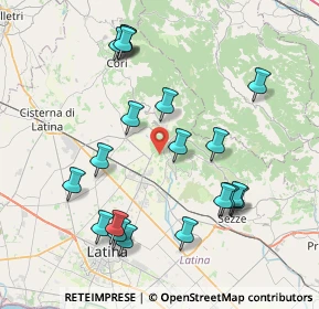 Mappa Via dei Laghetti, 04013 Sermoneta LT, Italia (8.93)
