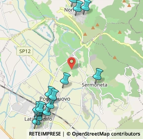 Mappa Via dei Laghetti, 04013 Sermoneta LT, Italia (2.97857)