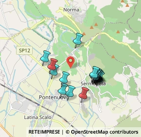 Mappa Via dei Laghetti, 04013 Sermoneta LT, Italia (1.6035)