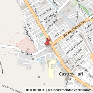 Mappa Via Sibari, 14, 87012 Castrovillari, Cosenza (Calabria)