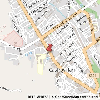 Mappa Piazza Indipendenza, 6, 87012 Castrovillari, Cosenza (Calabria)