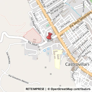 Mappa Via Sibari, 41, 87012 Castrovillari CS, Italia, 87012 Castrovillari, Cosenza (Calabria)