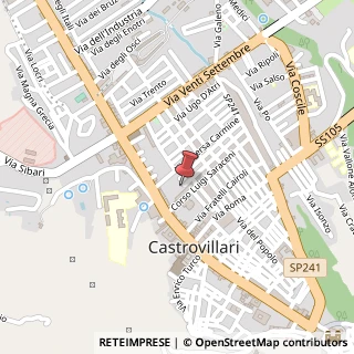 Mappa Via Parco Pia, 9/D, 87012 Castrovillari, Cosenza (Calabria)