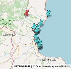 Mappa Via delle Gardenie, 87076 Villapiana CS, Italia (8.88188)