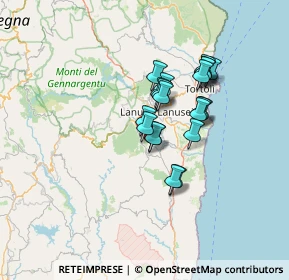 Mappa 08040 Osini NU, Italia (10.8105)