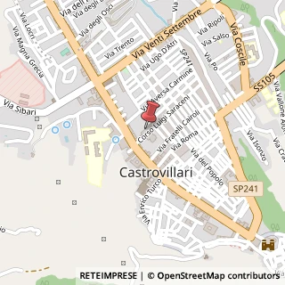 Mappa Via Parco Pia, 9/E, 87012 Castrovillari, Cosenza (Calabria)