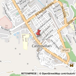 Mappa Corso Luigi Saraceni, 12, 87012 Castrovillari, Cosenza (Calabria)