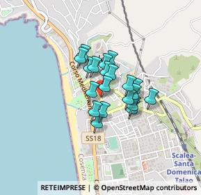 Mappa Via Guglielmo Oberdan, 87029 Scalea CS, Italia (0.281)