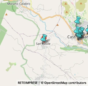 Mappa 87010 San Basile CS, Italia (3.30636)