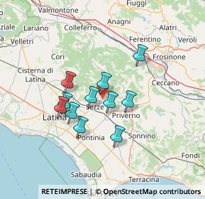 Mappa Via collegrotte, 04018 Sezze LT, Italia (11.13818)