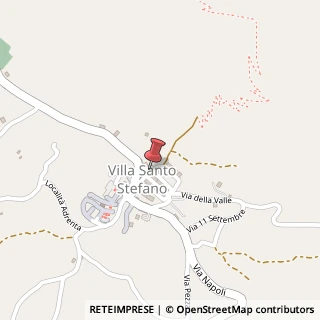 Mappa Via G. Ugolini, 5, 03020 Villa Santo Stefano, Frosinone (Lazio)