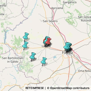 Mappa Via Martiri della Resistenza, 71036 Lucera FG, Italia (11.819)