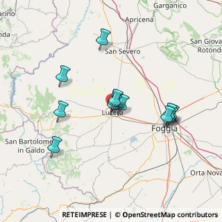 Mappa Via Martiri della Resistenza, 71036 Lucera FG, Italia (13.62583)