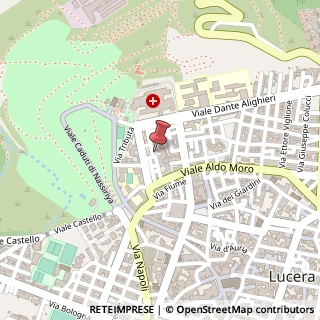 Mappa Via San Massimiliano Kolbe, 23, 71036 Lucera, Foggia (Puglia)