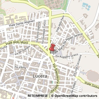 Mappa Viale Maria de Peppo Serena, 4, 71036 Lucera, Foggia (Puglia)