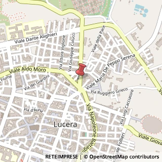 Mappa Via San Severo, 14-16-18, 71036 Lucera, Foggia (Puglia)