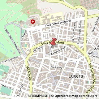 Mappa Via Luigi Settembrini, 19, 71036 Lucera, Foggia (Puglia)