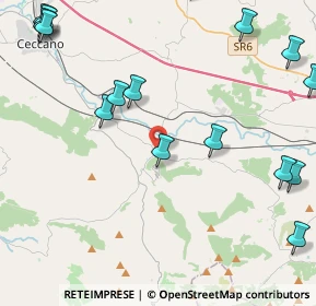 Mappa Via delle Grotte, 03020 Castro dei Volsci FR, Italia (6.30813)