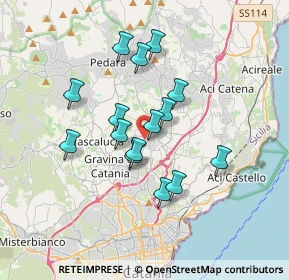 Mappa Via Taranto, 95037 San Giovanni La Punta CT, Italia (3.23533)