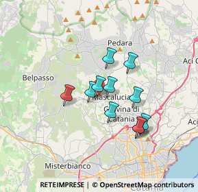 Mappa Via Tomasi di Lampedusa, 95030 Mascalucia CT, Italia (2.89364)