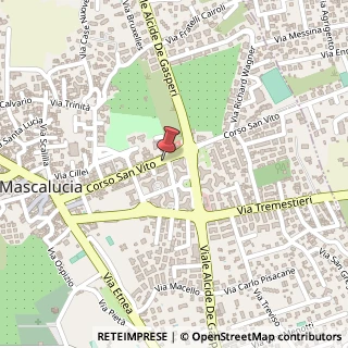 Mappa Corso San Vito, 154, 95030 Mascalucia, Catania (Sicilia)