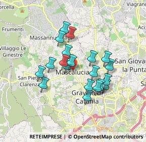 Mappa Via Scalilla, 95030 Mascalucia CT, Italia (1.614)