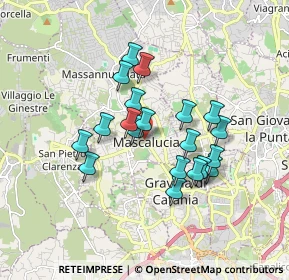 Mappa Via Etnea, 95030 Mascalucia CT, Italia (1.6185)