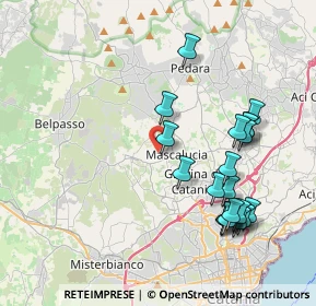 Mappa Via Salvatore Quasimodo, 95030 Mascalucia CT, Italia (4.673)