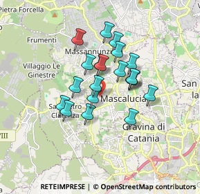 Mappa Via Salvatore Quasimodo, 95030 Mascalucia CT, Italia (1.459)