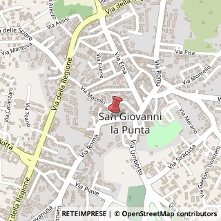 Mappa Via Roma, 213, 95037 San Giovanni la Punta, Catania (Sicilia)