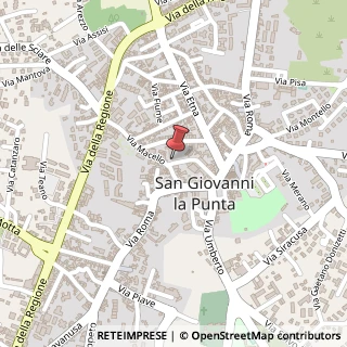 Mappa Via Sottotenente G. Scalia, 52/a, 95037 San Giovanni la Punta, Catania (Sicilia)