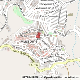Mappa Via della Vittoria, 8, 93014 Mussomeli, Caltanissetta (Sicilia)