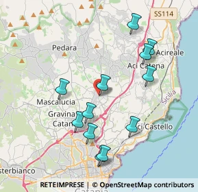 Mappa Via Siracusa, 95037 San Giovanni La Punta CT, Italia (4.355)