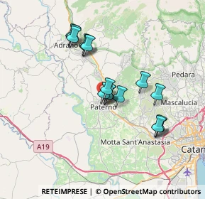 Mappa Via Presidente E. de Nicola, 95047 Paternò CT, Italia (6.57235)