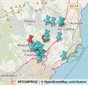 Mappa Via G. Zappalà, 95037 San Giovanni La Punta CT, Italia (3.04938)