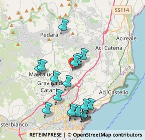 Mappa Via G. Zappalà, 95037 San Giovanni La Punta CT, Italia (4.49667)