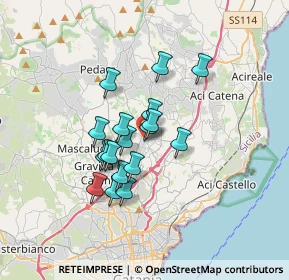 Mappa Via G. Zappalà, 95037 San Giovanni La Punta CT, Italia (2.83222)