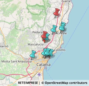 Mappa Via G. Zappalà, 95037 San Giovanni La Punta CT, Italia (5.89545)