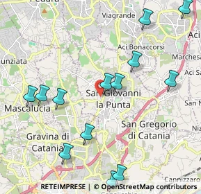 Mappa Via Teano, 95037 San Giovanni La Punta CT, Italia (2.73538)
