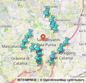 Mappa Via Teano, 95037 San Giovanni La Punta CT, Italia (1.995)