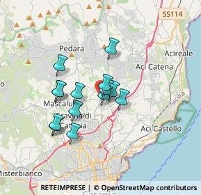 Mappa SP8ii-iv, 95037 San Giovanni La Punta CT, Italia (2.91643)