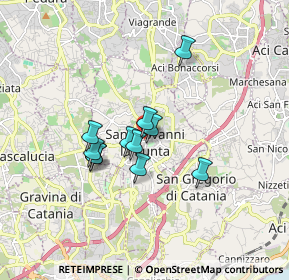 Mappa Via Sottotenente G. Scalia, 95037 San Giovanni La Punta CT, Italia (1.39636)