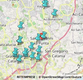Mappa Via Sottotenente G. Scalia, 95037 San Giovanni La Punta CT, Italia (2.46176)
